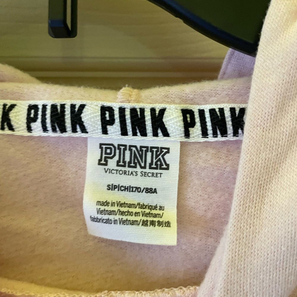 PINK Light Pink Cropped Hoodie - Picture 3 of 3
